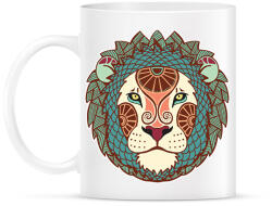 printfashion Színes Oroszlán horoszkóp - Bögre - Fehér (1721371)