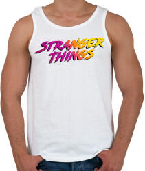 printfashion Stranger Things - Férfi atléta - Fehér (1798575)