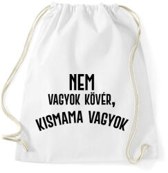 printfashion Nem vagyok kövér, terhes vagyok - Fekete - Sportzsák, Tornazsák - Fehér (7054793)