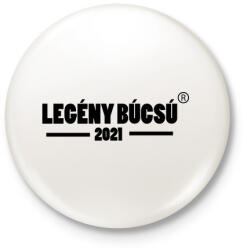 printfashion Legénybúcsú 2021 - Kitűző, hűtőmágnes - Fehér (5047066)