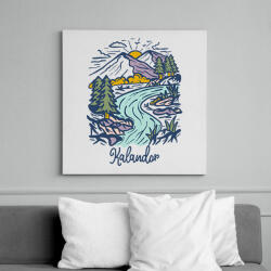 printfashion Kalandor - Vászonkép - Fehér (6867858)