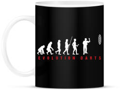 printfashion Darts Evolúció - Bögre - Fekete (2391362)