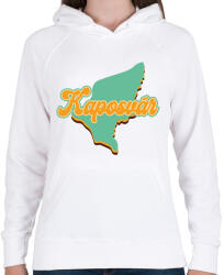 printfashion Kaposvár - Női kapucnis pulóver - Fehér (7132697)