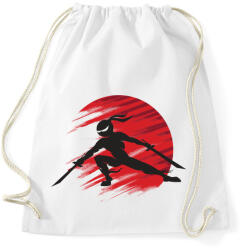 printfashion Ninja - Sportzsák, Tornazsák - Fehér (859310)