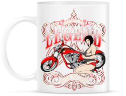 printfashion Legendás motoros - Bögre - Fehér (788480)