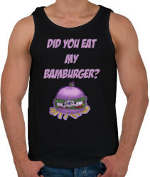 printfashion Hamburger Bamburger - Férfi atléta - Fekete (6089755)