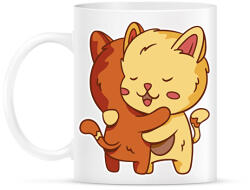 printfashion Macska ölelés - Bögre - Fehér (12662916)