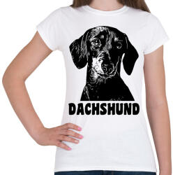 printfashion Dachshund - Női póló - Fehér (13537064)
