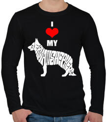 printfashion I love my GS - Férfi hosszú ujjú póló - Fekete (2118874)