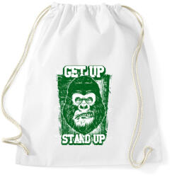 printfashion Graffiti - Gorilla - Sportzsák, Tornazsák - Fehér (4963621)