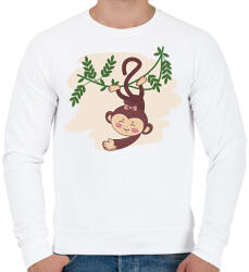 printfashion Majomlány - Férfi pulóver - Fehér (15691866)