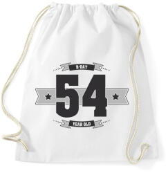 printfashion b-day-54-dark-lightgrey - Sportzsák, Tornazsák - Fehér (513066)