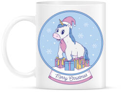 printfashion Karácsonyi unikornis - Bögre - Fehér (5571786)