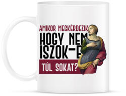 printfashion Amikor megkérdezik - fekete - Bögre - Fehér (7068566)