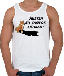 printfashion Shiba Batman meme - Férfi atléta - Fehér (16221580)