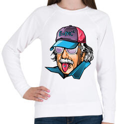 printfashion Cool Einstein - Női pulóver - Fehér (2872292)