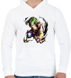 printfashion dragon ball broly - Férfi kapucnis pulóver - Fehér (4191112)