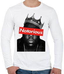 printfashion Notorious Big - Férfi hosszú ujjú póló - Fehér (1684861)