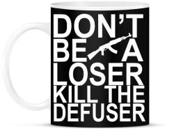 printfashion Kill The Defuser! - Bögre - Fekete (2858525)
