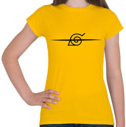 printfashion Konoha áthúzott jel - Női póló - Sárga (5673896)