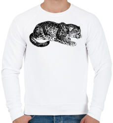 printfashion Macska - Férfi pulóver - Fehér (5154526)