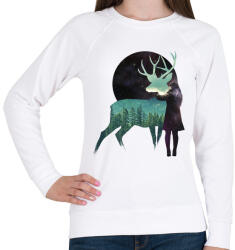 printfashion Let the universe love you - Női pulóver - Fehér (226614)