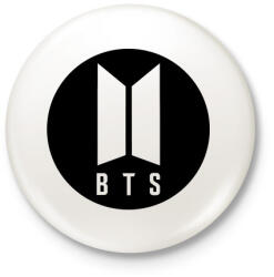 printfashion BTS - Kitűző, hűtőmágnes - Fehér (3088509)