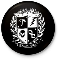 printfashion Umbrella academy shield invert - Kitűző, hűtőmágnes - Fekete (3233530)