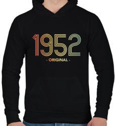 printfashion 1952 - Férfi kapucnis pulóver - Fekete (11974274)