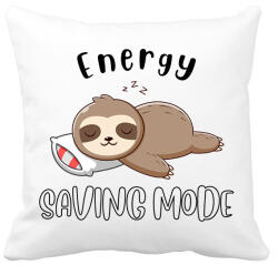 printfashion Lajhár Energy saving mode - Párnahuzat, Díszpárnahuzat - Fehér (14381972)
