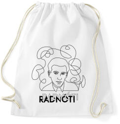 printfashion Radnóti - Vonalas arckép - Sportzsák, Tornazsák - Fehér (6614602)