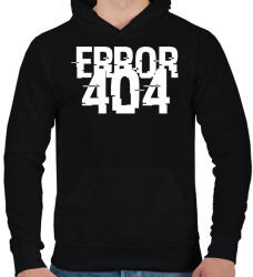 printfashion 404-es hiba - Férfi kapucnis pulóver - Fekete (1243060)