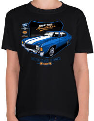 printfashion muscle car - Gyerek póló - Fekete (13675944)