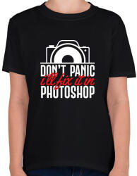 printfashion Don't panci, I'll fix it in Ps (white) - Gyerek póló - Fekete (7257257)
