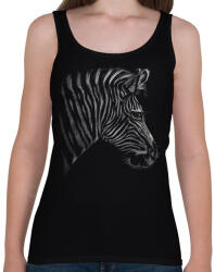 printfashion Zebra portré - Női atléta - Fekete (5027867)