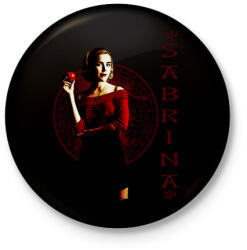 printfashion sabrina - Kitűző, hűtőmágnes - Fekete (3101073)