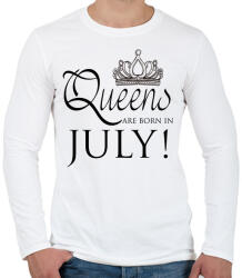 printfashion Queens - Férfi hosszú ujjú póló - Fehér (269515)