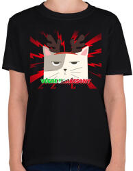 printfashion VÉGRE KARÁCSONY - Gyerek póló - Fekete (10831208)