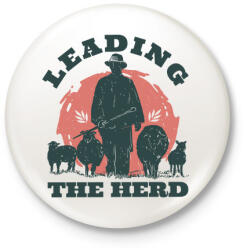 printfashion Juhász - leading the herd - Kitűző, hűtőmágnes - Fehér (5608696)