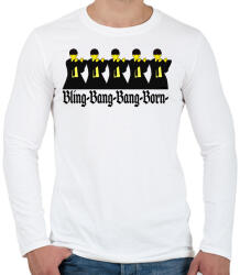 printfashion Mashle Bling-Bang-Bang-Born - Férfi hosszú ujjú póló - Fehér (16580978)