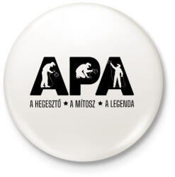 printfashion Apa - hegesztő - Kitűző, hűtőmágnes - Fehér (13731012)
