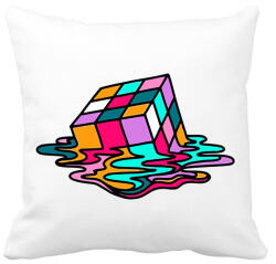 printfashion Rubik kocka - Párnahuzat, Díszpárnahuzat - Fehér (2363477)
