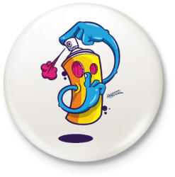 printfashion ssssshhhh - Kitűző, hűtőmágnes - Fehér (3082876)