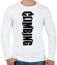 printfashion Climbing - Férfi hosszú ujjú póló - Fehér (15863583)