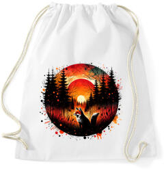 printfashion Cuki erdei róka - Sportzsák, Tornazsák - Fehér (15372000)