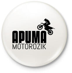 printfashion APU MA MOTOROZIK - Kitűző, hűtőmágnes - Fehér (11542258)