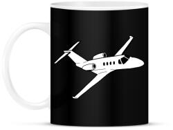 printfashion repülőgép - Bögre - Fekete (13558453)