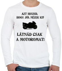 printfashion LÁTNÁD2 - Férfi hosszú ujjú póló - Fehér (2910860)
