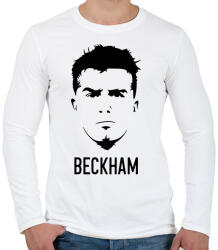 printfashion Beckham - Férfi hosszú ujjú póló - Fehér (14899739)