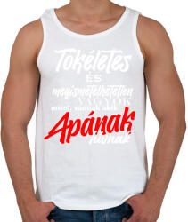 printfashion tökéletes apa fehér - Férfi atléta - Fehér (6137229)